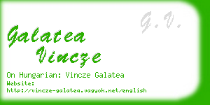 galatea vincze business card